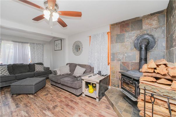 Fireplace, Interior, Living room, Stone Walls, Wood Texture Flooring