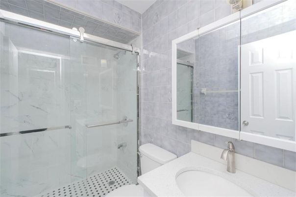 Bathroom, Glass Shower, Interior, Marble Walls