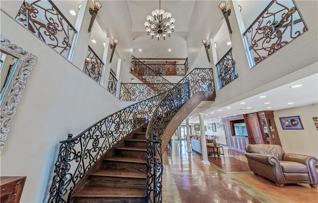 Chandelier, Interior, Recessed Lighting