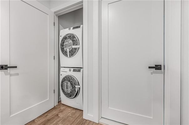Interior, Utility Closets, Washer, Wood Texture Flooring