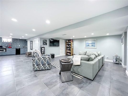 Interior, Kitchen, Living room, Recessed Lighting