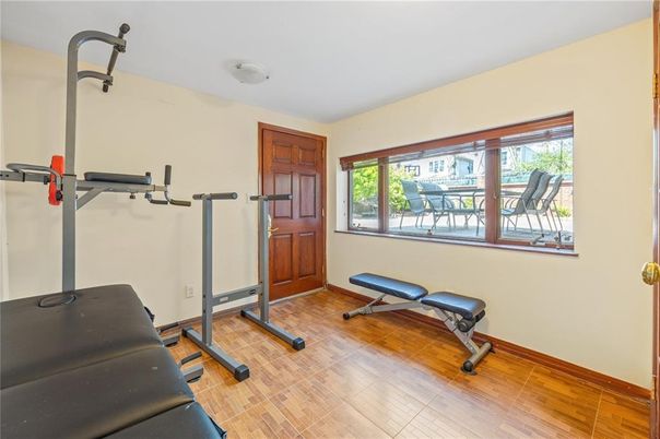 Fitness Equipment, Interior, Wood Texture Flooring