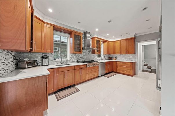 Interior, Kitchen, Recessed Lighting, Stainless Steel Appliances