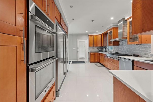 Interior, Kitchen, Recessed Lighting, Stainless Steel Appliances
