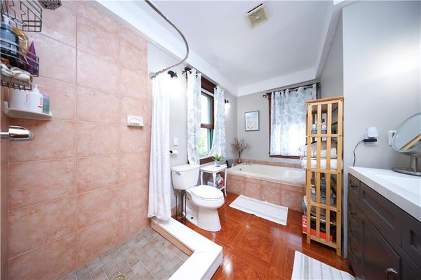 Bathroom, Interior, Wood Texture Flooring