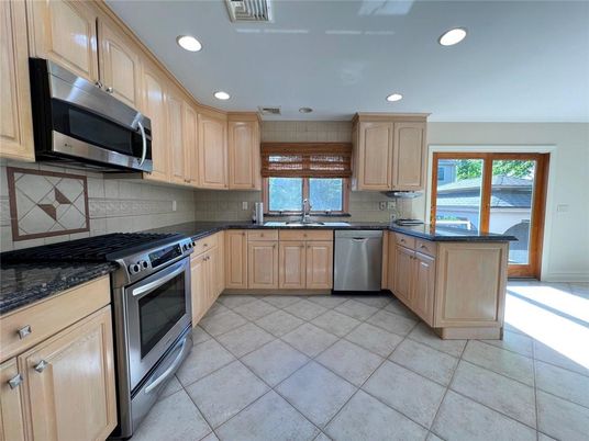 Interior, Kitchen, Recessed Lighting, Stainless Steel Appliances