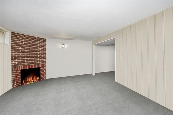 Empty room, Fireplace, Interior, Stone Walls