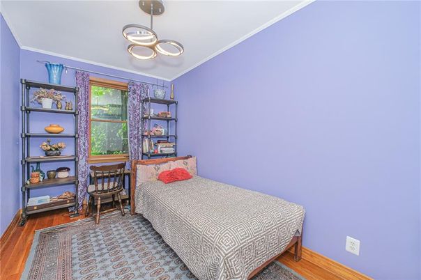 Bedroom, Interior, Pendant Lights, Wood Texture Flooring