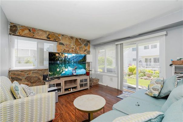 Interior, Living room, Stone Walls, Wood Texture Flooring