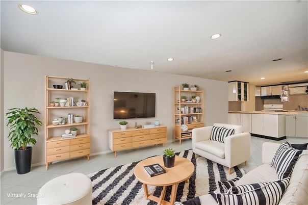 Interior, Kitchen, Living room, Recessed Lighting