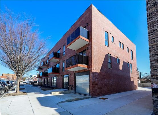 Exterior, Facade, Brick Facade, Modern