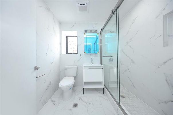 Bathroom, Glass Shower, Interior, Marble, Marble Walls