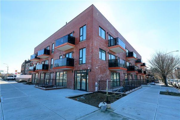 Exterior, Facade, Brick Facade, Condo Building