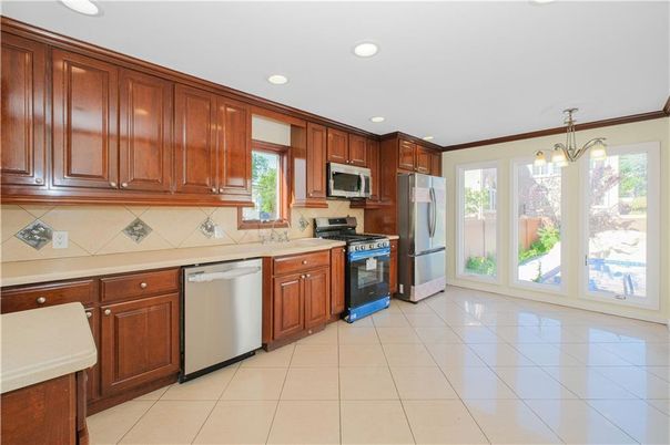 Interior, Kitchen, Pendant Lights, Recessed Lighting, Stainless Steel Appliances