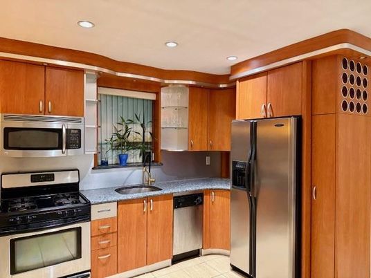 Interior, Kitchen, Recessed Lighting, Stainless Steel Appliances