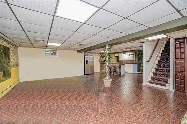 Empty room, Fireplace, Interior, Recessed Lighting