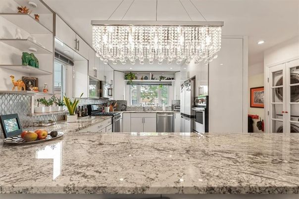 Chandelier, Interior, Kitchen, Recessed Lighting