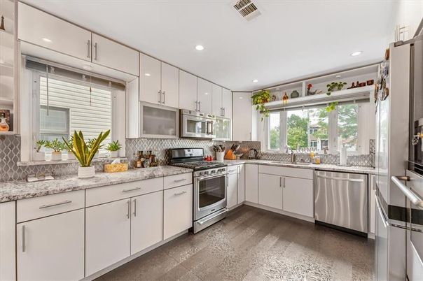 Interior, Kitchen, Recessed Lighting, Stainless Steel Appliances