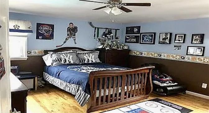 Bedroom, Interior, Wood Texture Flooring