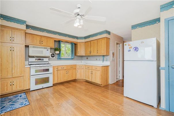 Interior, Kitchen, Wood Texture Flooring