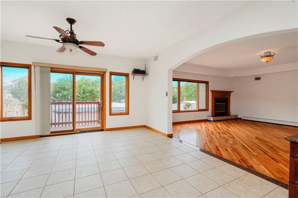 Empty room, Fireplace, Interior, Wood Texture Flooring