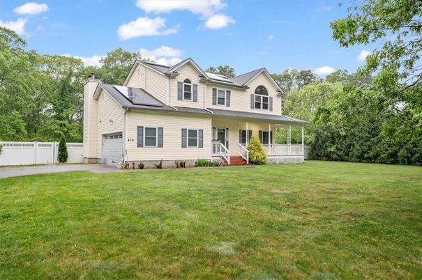 Attached, Backyard, Exterior, Facade, Solar Panels, Farmhouse