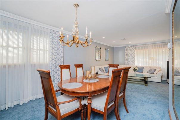 Chandelier, Dining room, Interior, Recessed Lighting