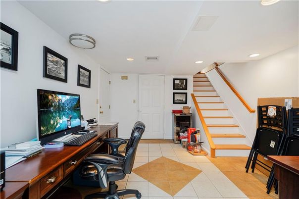 Home Office, Interior, Recessed Lighting