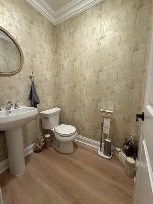 Bathroom, Interior, Wood Texture Flooring