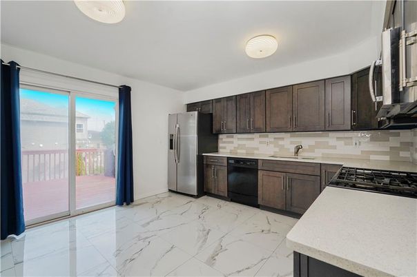 Interior, Kitchen, Marble, Stainless Steel Appliances