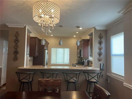 Chandelier, Interior, Kitchen, Pendant Lights, Recessed Lighting