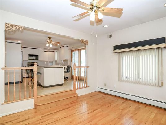 Dining room, Interior, Kitchen, Recessed Lighting, Wood Texture Flooring