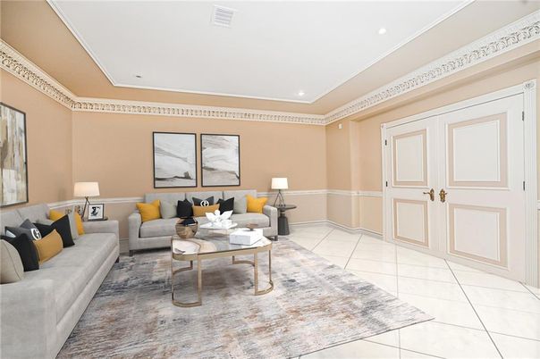 Interior, Living room, Recessed Lighting