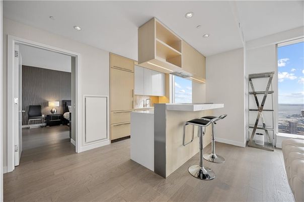 Interior, Kitchen, Recessed Lighting, Water, Wood Texture Flooring