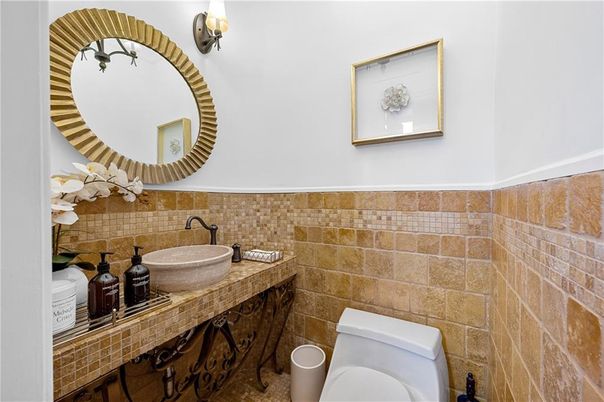 Bathroom, Interior, Stone Walls