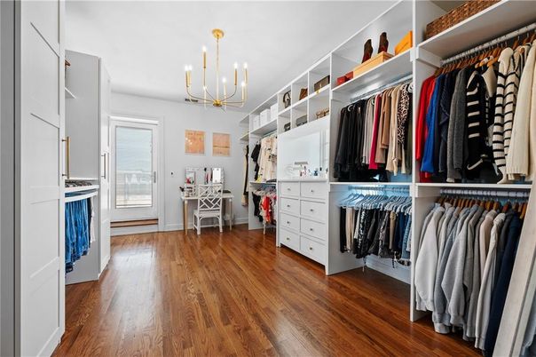 Chandelier, Interior, Pendant Lights, Walk-in Closets, Wood Texture Flooring
