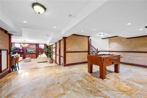 Game Room, Interior, Pendant Lights, Recessed Lighting