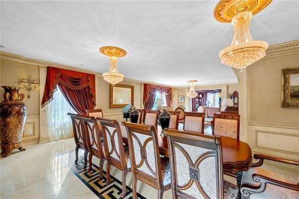 Chandelier, Dining room, Interior, Recessed Lighting