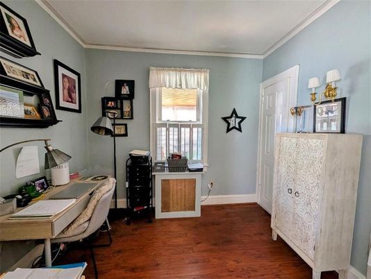 Home Office, Interior, Wood Texture Flooring