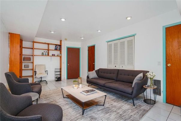 Interior, Living room, Recessed Lighting