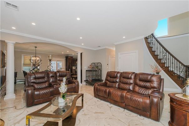 Chandelier, Interior, Living room, Recessed Lighting