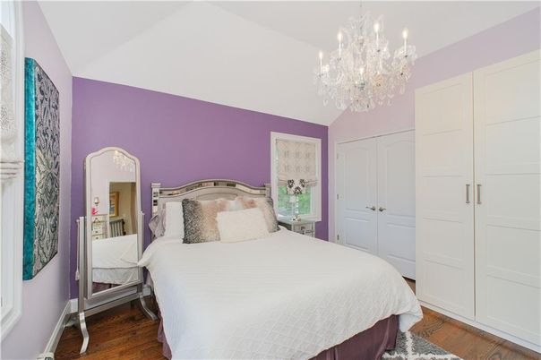 Bedroom, Chandelier, Interior, Wood Texture Flooring
