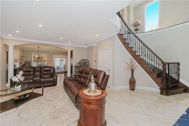 Chandelier, Interior, Living room, Recessed Lighting