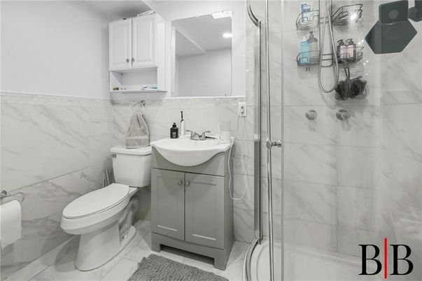 Bathroom, Glass Shower, Interior, Marble Walls, Recessed Lighting