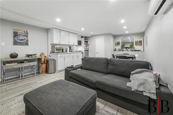 Dining room, Interior, Kitchen, Living room, Recessed Lighting, Wood Texture Flooring