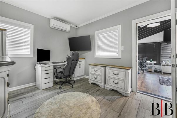 Home Office, Interior, Wood Texture Flooring