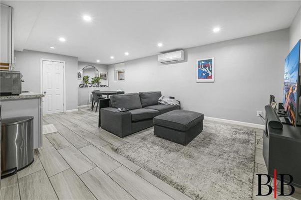Dining room, Interior, Living room, Recessed Lighting, Wood Texture Flooring