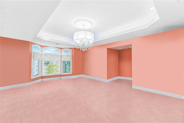 Chandelier, Empty room, Interior, Recessed Lighting