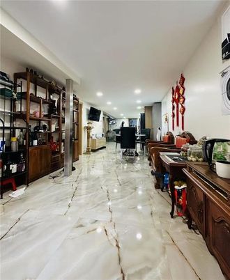 Dining room, Interior, Living room, Marble, Recessed Lighting
