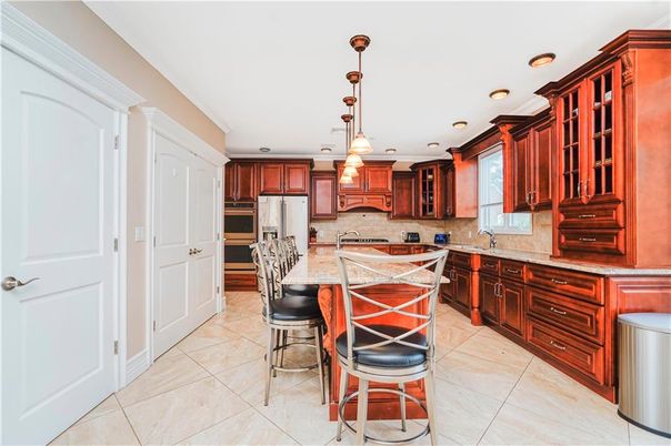 Interior, Kitchen, Pendant Lights, Recessed Lighting, Stainless Steel Appliances